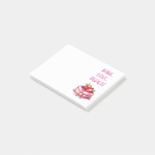 Zoete cake ontwerp post-it® notes (Schuin)