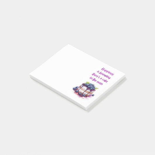 Zoete cake ontwerp post-it® notes (Schuin)