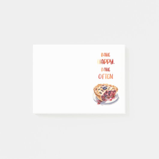 Zoete cake ontwerp post-it® notes (Voorkant)