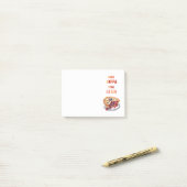 Zoete cake ontwerp post-it® notes (Op bureau)