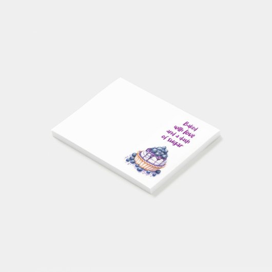 Zoete cake ontwerp post-it® notes (Schuin)