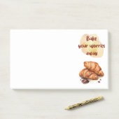 Zoete cake ontwerp post-it® notes (Op bureau)