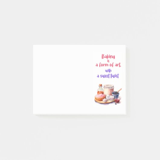Zoete cake ontwerp post-it® notes (Voorkant)