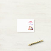 Zoete cake ontwerp post-it® notes (Op bureau)