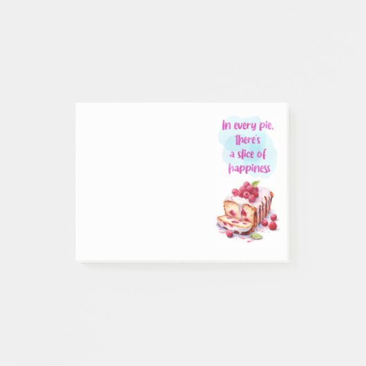 Zoete cake ontwerp post-it® notes (Voorkant)
