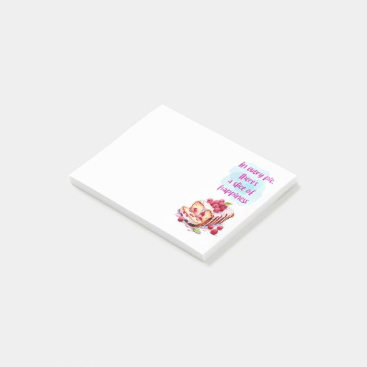 Zoete cake ontwerp post-it® notes (Schuin)