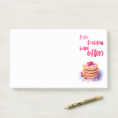 Zoete cake ontwerp post-it® notes (Op bureau)