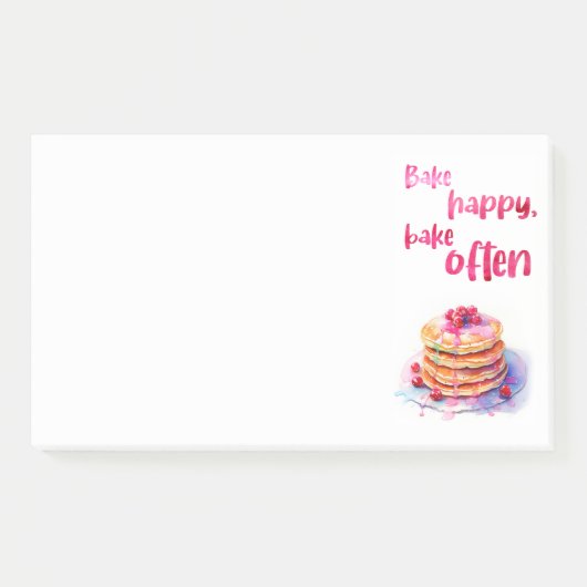 Zoete cake ontwerp post-it® notes (Voorkant)