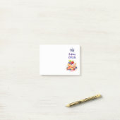 Zoete cake ontwerp post-it® notes (Op bureau)