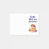 Zoete cake ontwerp post-it® notes (Voorkant)