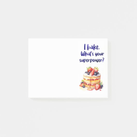 Zoete cake ontwerp  post-it® notes (Voorkant)
