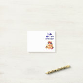 Zoete cake ontwerp  post-it® notes (Op bureau)
