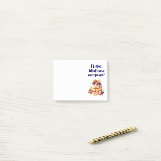 Zoete cake ontwerp post-it® notes (Op bureau)