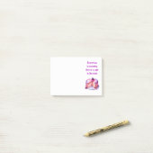 Zoete cake ontwerp post-it® notes (Op bureau)