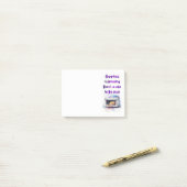 Zoete cake ontwerp post-it® notes (Op bureau)