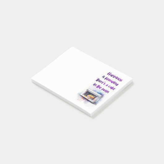 Zoete cake ontwerp post-it® notes (Schuin)