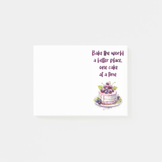 Zoete cake ontwerp post-it® notes (Voorkant)