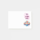 Zoete cake ontwerp post-it® notes (Voorkant)