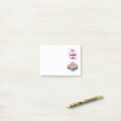 Zoete cake ontwerp  post-it® notes (Op bureau)