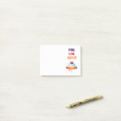 Zoete cake ontwerp post-it® notes (Op bureau)