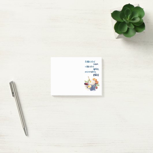 Zoete cake ontwerp post-it® notes (Kantoor)