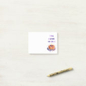 Zoete cake ontwerp  post-it® notes (Op bureau)