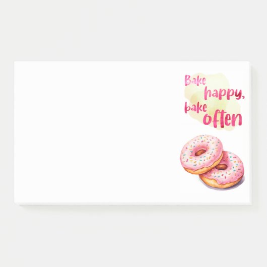 Zoete cake ontwerp  post-it® notes (Voorkant)