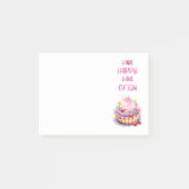 Zoete cake ontwerp post-it® notes (Voorkant)