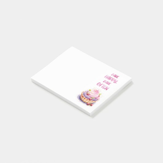 Zoete cake ontwerp post-it® notes (Schuin)