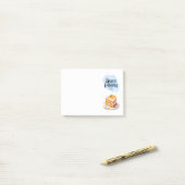 Zoete cake ontwerp post-it® notes (Op bureau)