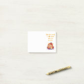 Zoete cake ontwerp post-it® notes (Op bureau)