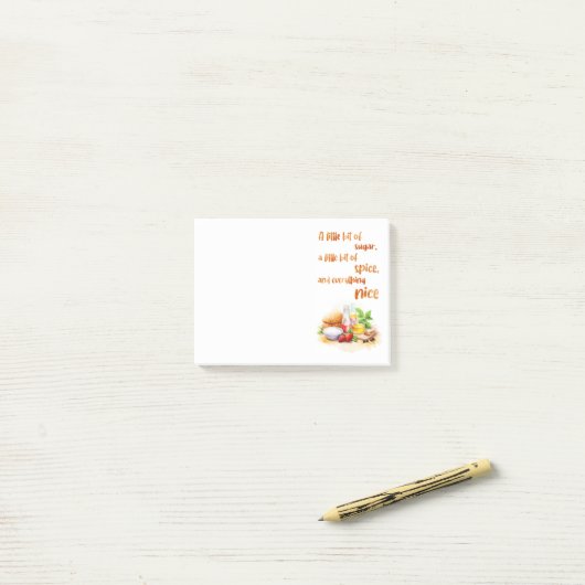 Zoete cake ontwerp post-it® notes (Op bureau)