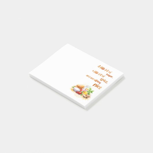 Zoete cake ontwerp post-it® notes (Schuin)