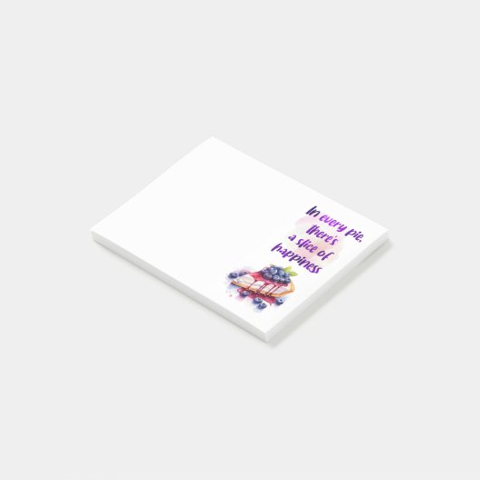 Zoete cake ontwerp post-it® notes (Schuin)