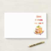 Zoete cake ontwerp post-it® notes (Op bureau)