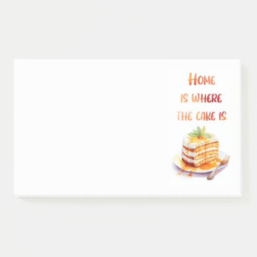 Zoete cake ontwerp post-it® notes (Voorkant)