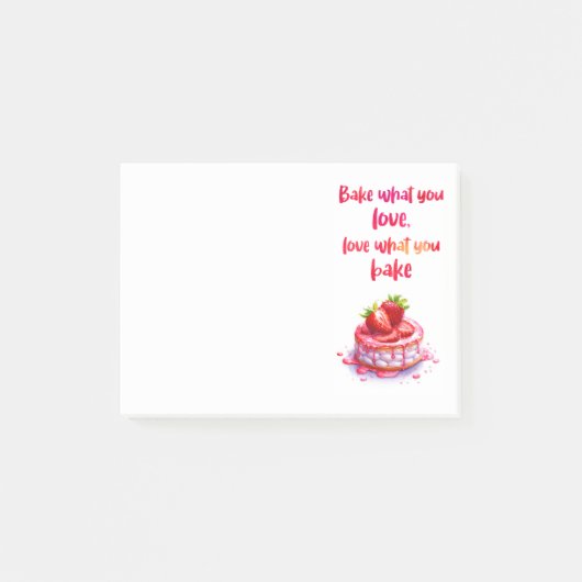 Zoete cake ontwerp  post-it® notes (Voorkant)