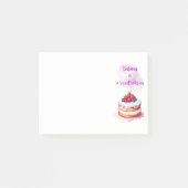 Zoete cake ontwerp post-it® notes (Voorkant)