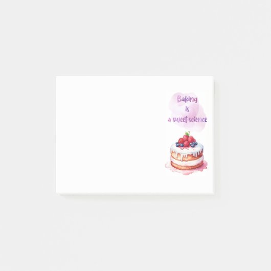 Zoete cake ontwerp post-it® notes (Voorkant)
