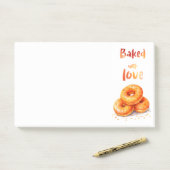 Zoete cake ontwerp post-it® notes (Op bureau)