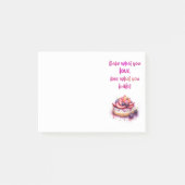Zoete cake ontwerp post-it® notes (Voorkant)