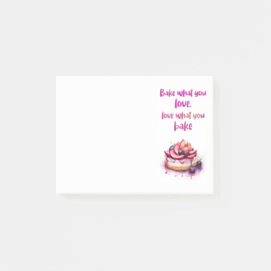 Zoete cake ontwerp post-it® notes (Voorkant)