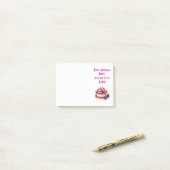 Zoete cake ontwerp post-it® notes (Op bureau)