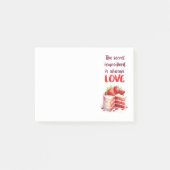Zoete cake ontwerp post-it® notes (Voorkant)
