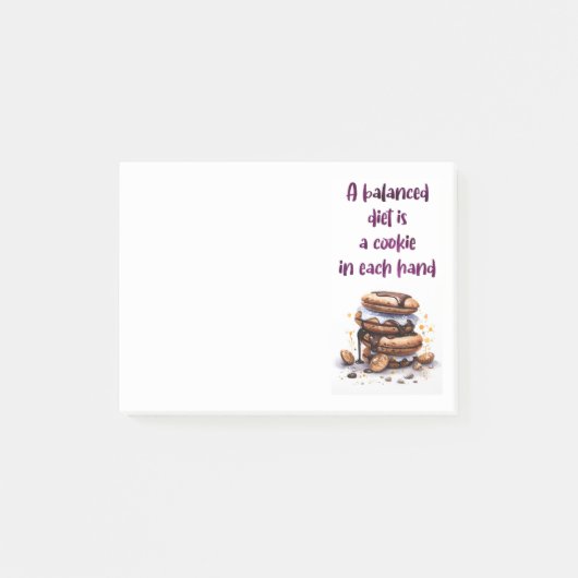 Zoete cake ontwerp post-it® notes (Voorkant)