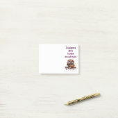 Zoete cake ontwerp post-it® notes (Op bureau)