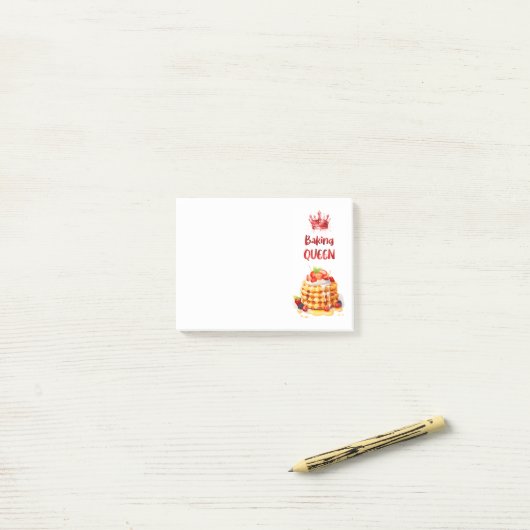 Zoete cake ontwerp post-it® notes (Op bureau)