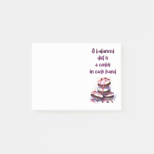 Zoete cake ontwerp post-it® notes (Voorkant)