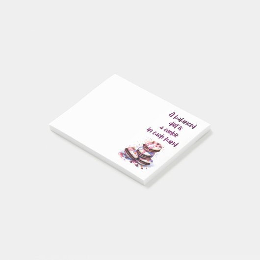Zoete cake ontwerp post-it® notes (Schuin)