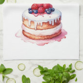 Zoete cake ontwerp theedoek (Gevouwen)